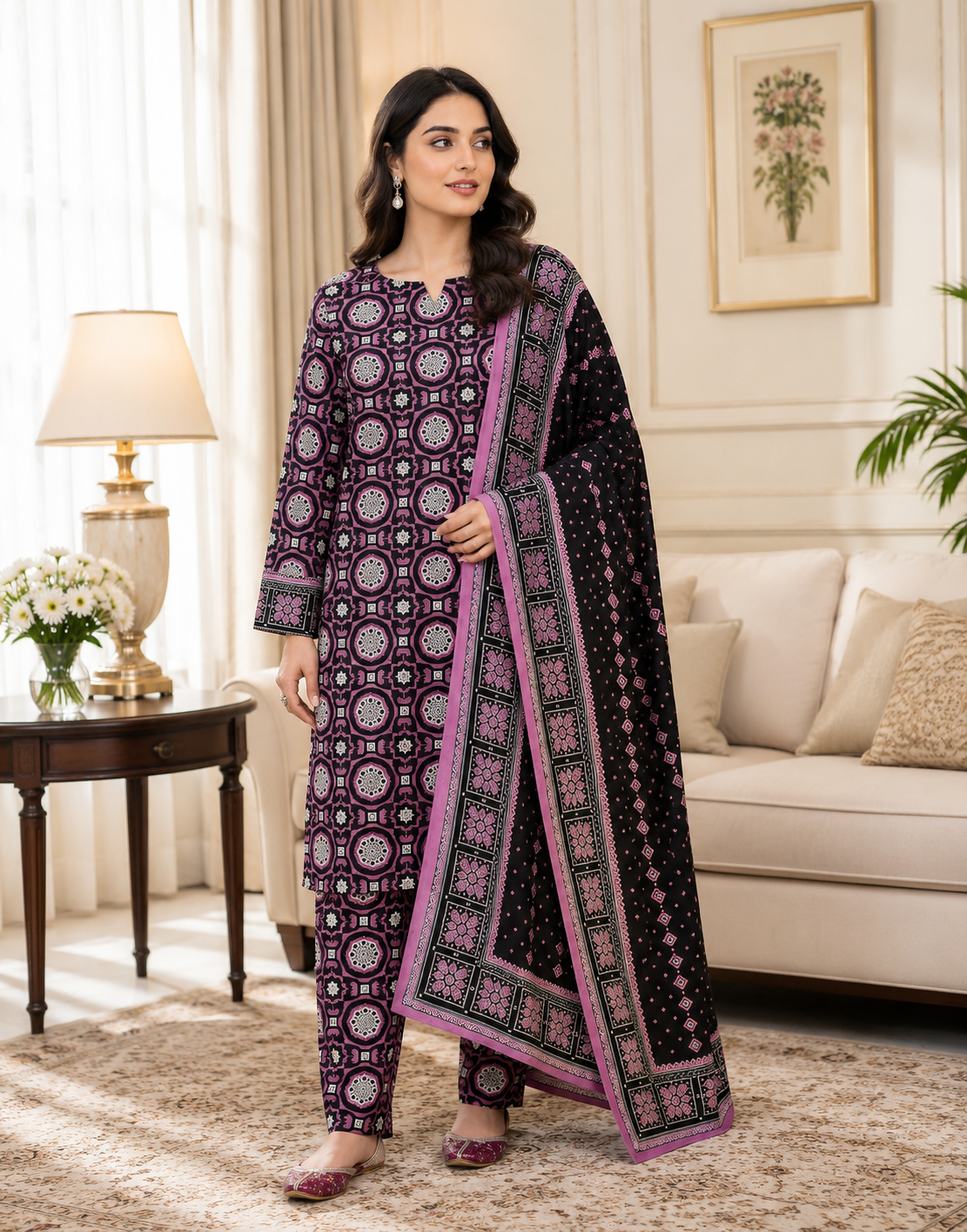 Swiss lawn prient 3 pic - A003